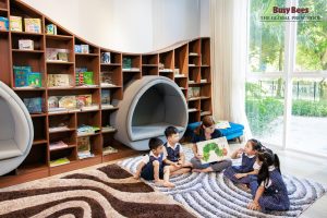 Spacious classrooms overlooking green nature, optimal natural light to help children inspire creativity.